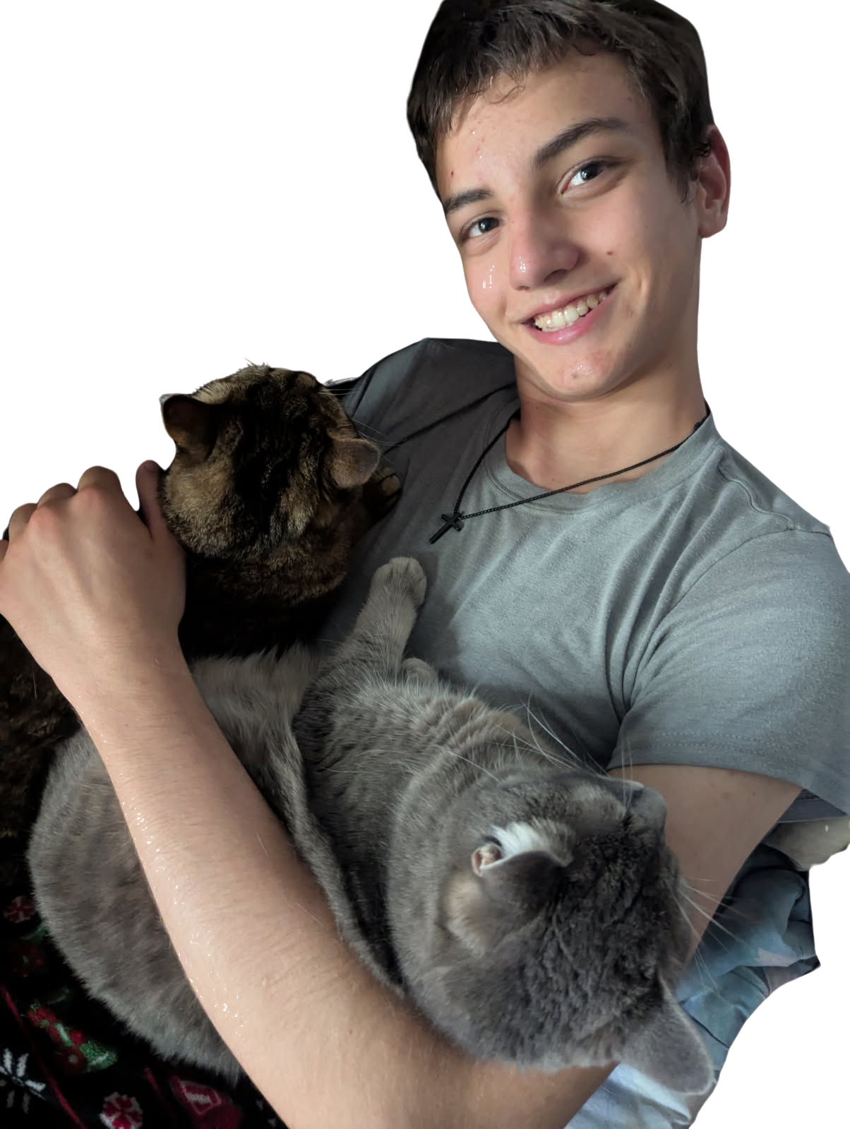 A Picture of me with my cats