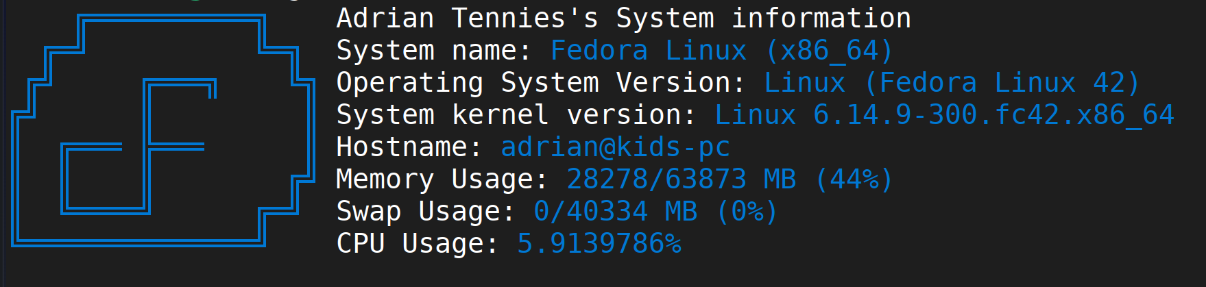 Image of how it looks on my System